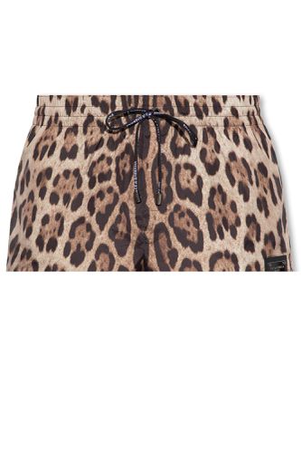 Animal Print Swimsuit - Dolce & Gabbana - Modalova