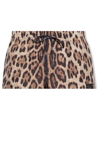 Animal Print Swimsuit - Dolce & Gabbana - Modalova