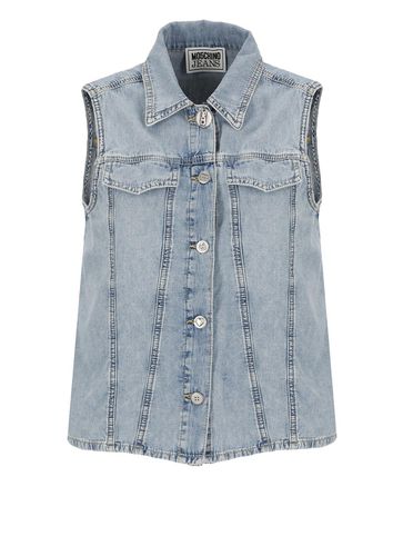 Jeans Button-up Denim Gilet - M05CH1N0 Jeans - Modalova