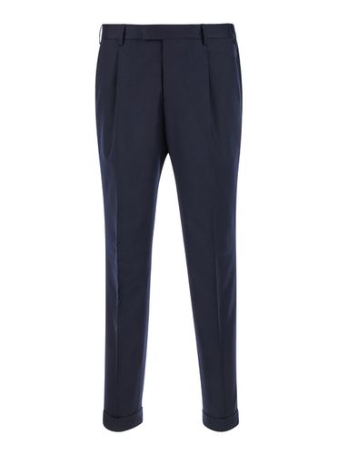 Slim Pants With Concealed Closure In Fabric Man - PT Torino - Modalova