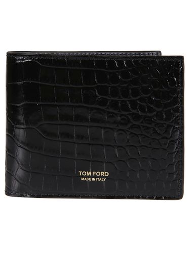 Printed Alligator Bifold Wallet - Tom Ford - Modalova