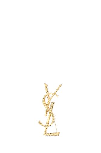 Saint Laurent Gold Metal Pin - Saint Laurent - Modalova