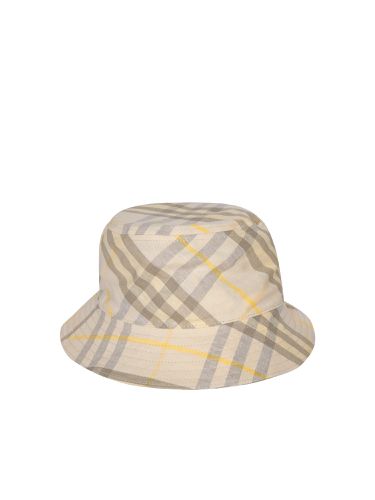 Check Linen Bucket Hat - Burberry - Modalova