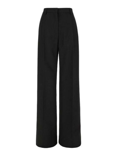 Black Wool Wide-leg Pant - Valentino Garavani - Modalova