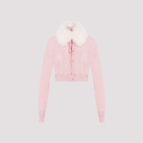 Sport Cardigan Fake Fur Removable Neck - SportMax - Modalova