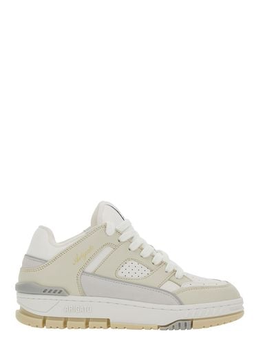 Area Lo And Beige Sneakers With Logo Detail In Leather Blend Woman - Axel Arigato - Modalova