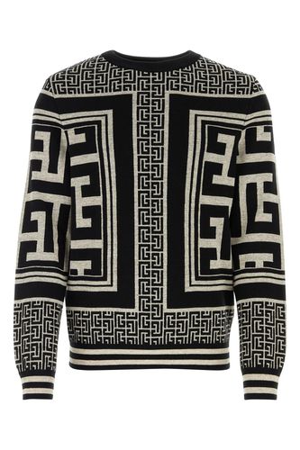 Embroidered Wool Blend Sweater - Balmain - Modalova
