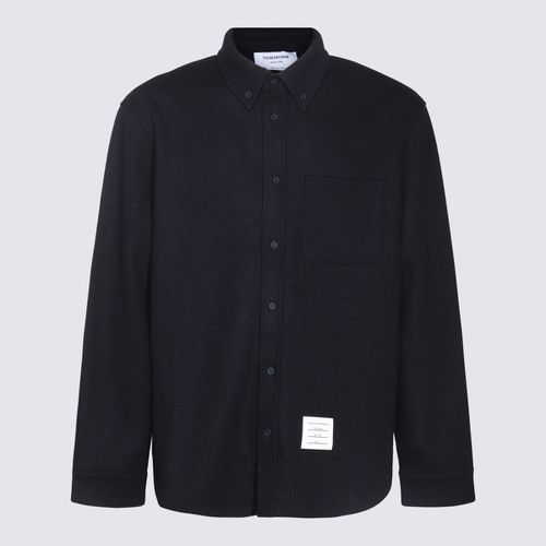 Blue Cotton Casual Jacket - Thom Browne - Modalova