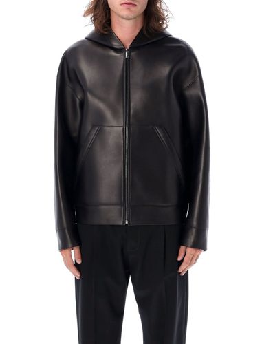 Valentino Hooded Leather Bomber - Valentino - Modalova