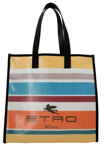 Striped Multicoloured Shopping Bag - Etro - Modalova