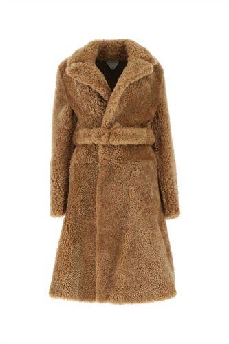 Bottega Veneta Camel Shearling Coat - Bottega Veneta - Modalova