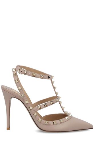 Garavani Rockstud Pointed Toe Caged Pumps - Valentino Garavani - Modalova