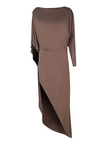 Rev Brown Asymmetrical Cupro Dress - Rev - Modalova