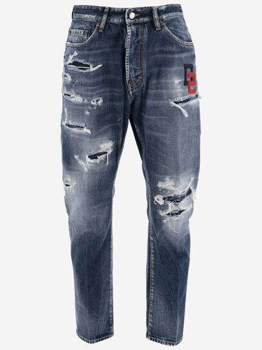 Dsquared2 Cotton Ripped Jeans - Dsquared2 - Modalova