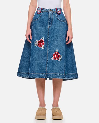 Molly Goddard Abi Denim Miid Skirt - Molly Goddard - Modalova