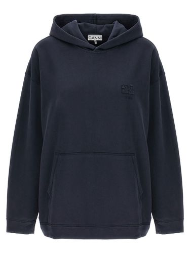 Ganni Logo Embroidery Hoodie - Ganni - Modalova