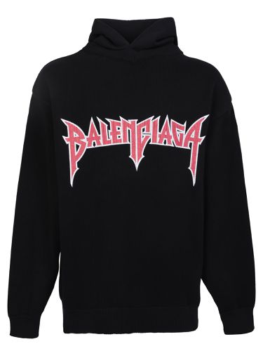 Balenciaga Black Metal Hoodie - Balenciaga - Modalova