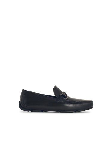 Ferragamo Blue Leather Loafers - Ferragamo - Modalova