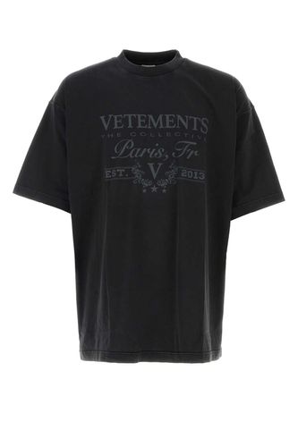 Cotton Oversize T-shirt - VETEMENTS - Modalova