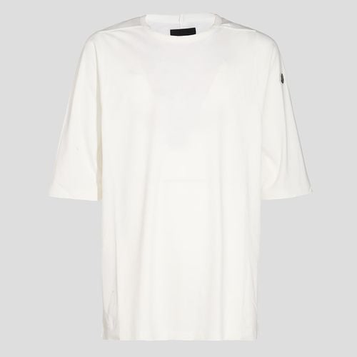 White Cotton T-shirt - Moncler + Rick Owens - Modalova