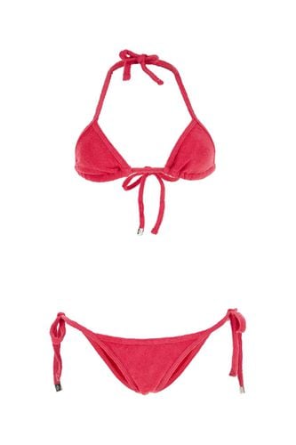 Fuchsia Terry Fabric Bikini - The Attico - Modalova