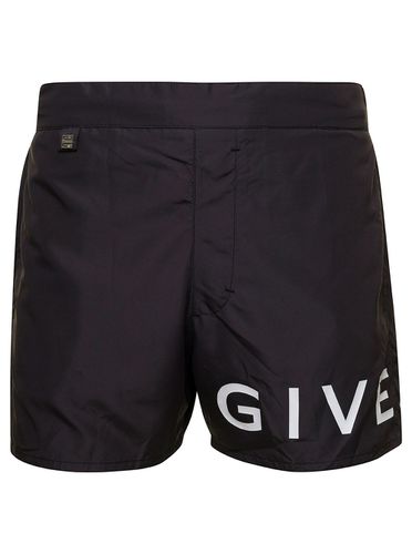 Plage Branding Print Short Swimwear - Givenchy - Modalova