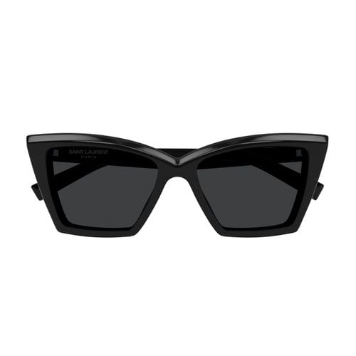 Sl 657 Brand Line New Wave 001 Black Sunglasses - Saint Laurent Eyewear - Modalova