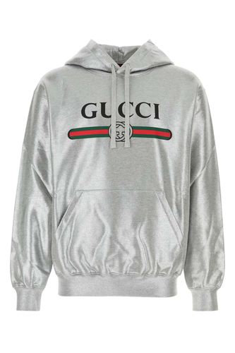 Gucci Silver Cotton Sweatshirt - Gucci - Modalova