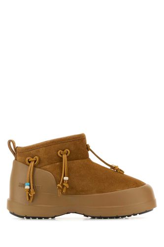 Caramel Suede Luna Low Ankle Boots - Moon Boot - Modalova