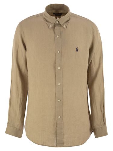 Camicia B. d. In Lino M/l Custom Fit Shirt - Polo Ralph Lauren - Modalova