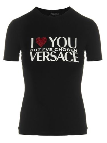Versace Printed Logo T-shirt - Versace - Modalova