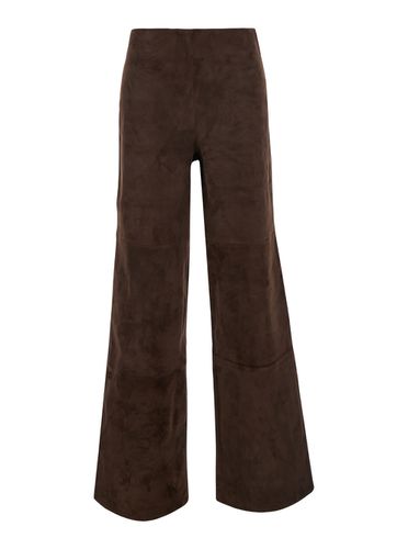 Karina Wide Pants In Leather Woman - ARMA - Modalova