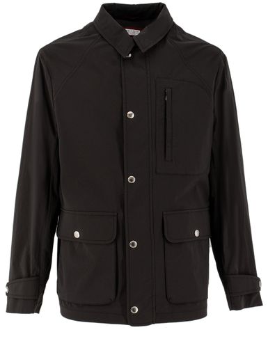 High-neck Long-sleeved Jacket - Brunello Cucinelli - Modalova