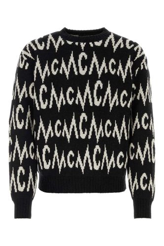 Embroidered Cashmere Blend Sweater - MCM - Modalova