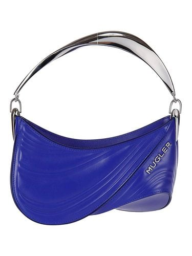 Logo Plaque Zipped Shoulder Bag - Mugler - Modalova