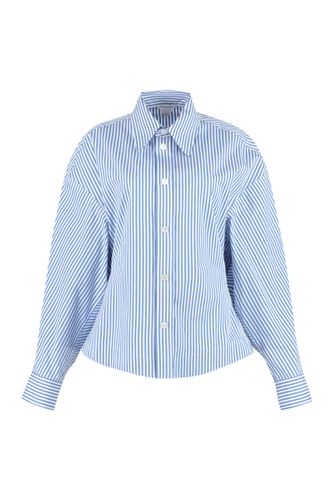 Pinstripe Cotton Shirt - Bottega Veneta - Modalova
