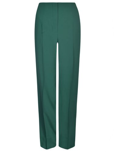 Straight Wide Leg Plain Trousers - Alberta Ferretti - Modalova