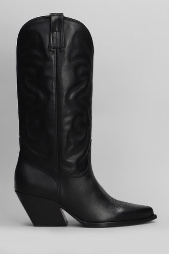 Texan Boots In Leather - Elena Iachi - Modalova