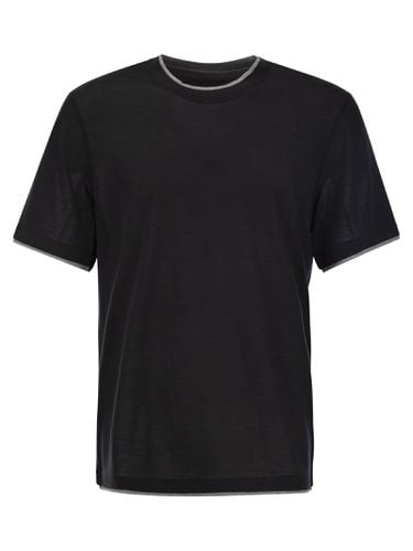 Silk And Cotton T-shirt - Brunello Cucinelli - Modalova