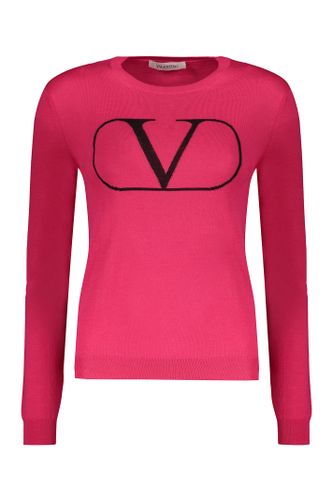 Long Sleeve Crew-neck Sweater - Valentino Garavani - Modalova