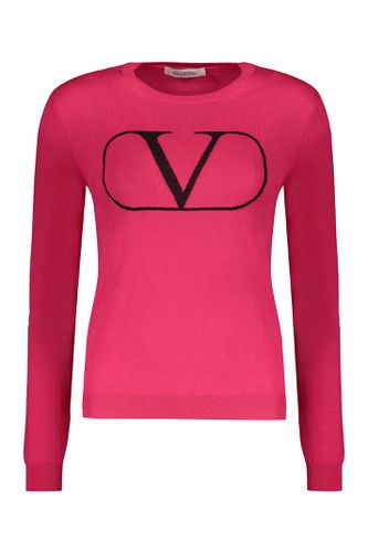 Long Sleeve Crew-neck Sweater - Valentino - Modalova