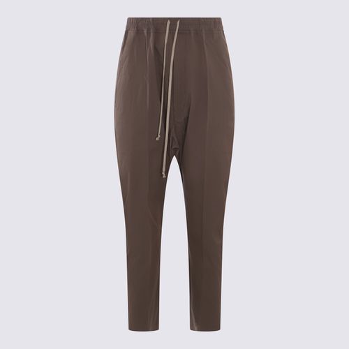 Brown Cotton Blend Pants - Rick Owens - Modalova