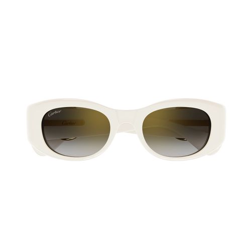 Ct0472s Panthère De Cartier 004 White Sunglasses - Cartier Eyewear - Modalova