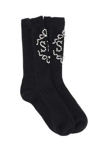 Sr Socks With Pearls And Crystals - Simone Rocha - Modalova