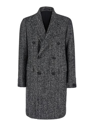 Double-breasted Coat With Pointed Revers In Wool Blend Woman - Tagliatore - Modalova