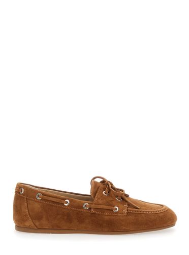 Tinsley Lace Up Loafers With Eyelets In Suede Woman - Stuart Weitzman - Modalova