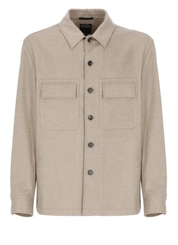 Zegna Cashmere Overshirt - Zegna - Modalova