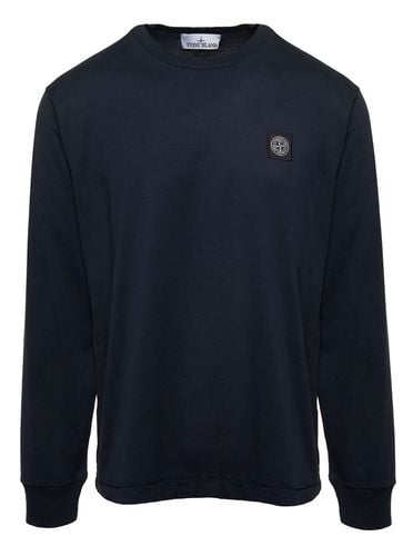 Long-sleeved T-shirt With Logo Patch In Cotton Man - Stone Island - Modalova