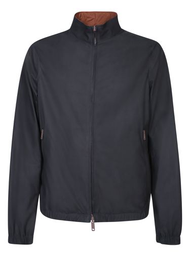 Reversible Leather Jacket In Brown/ - Zegna - Modalova