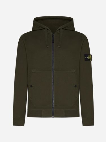 Stone Island Cotton Zip-up Hoodie - Stone Island - Modalova